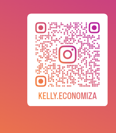 QR Code Instagram @kelly.economiza